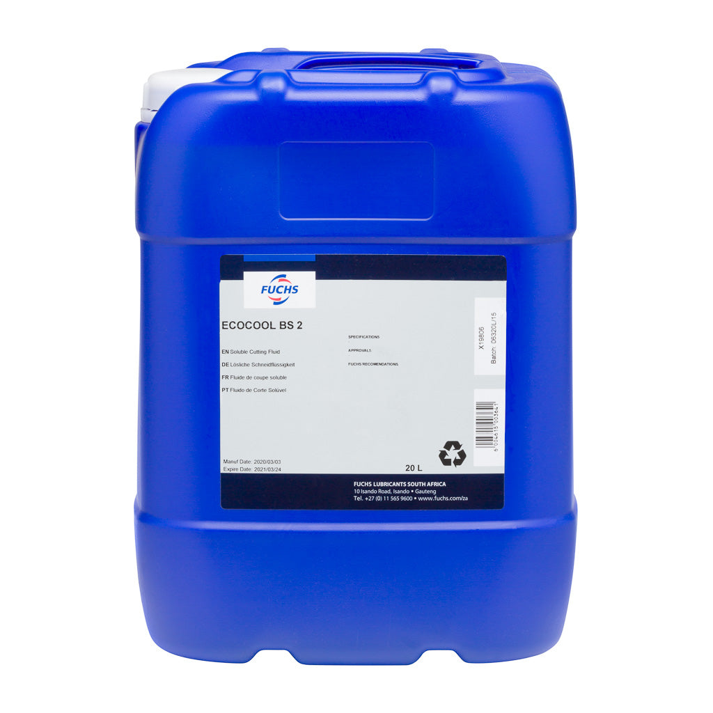 Fuchs Eco Cool BS2 high-performance synthetic coolant for industrial machining and metalworking applications