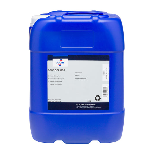 Fuchs Eco Cool BS2 high-performance synthetic coolant for industrial machining and metalworking applications