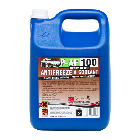 P-AF Ready-to-Use 50% Antifreeze and Coolant for cars, trucks, and machinery with OAT protection